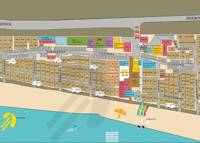 Camping Maszoperia Sun4hel Kite & Wind & Surf Jastarnia